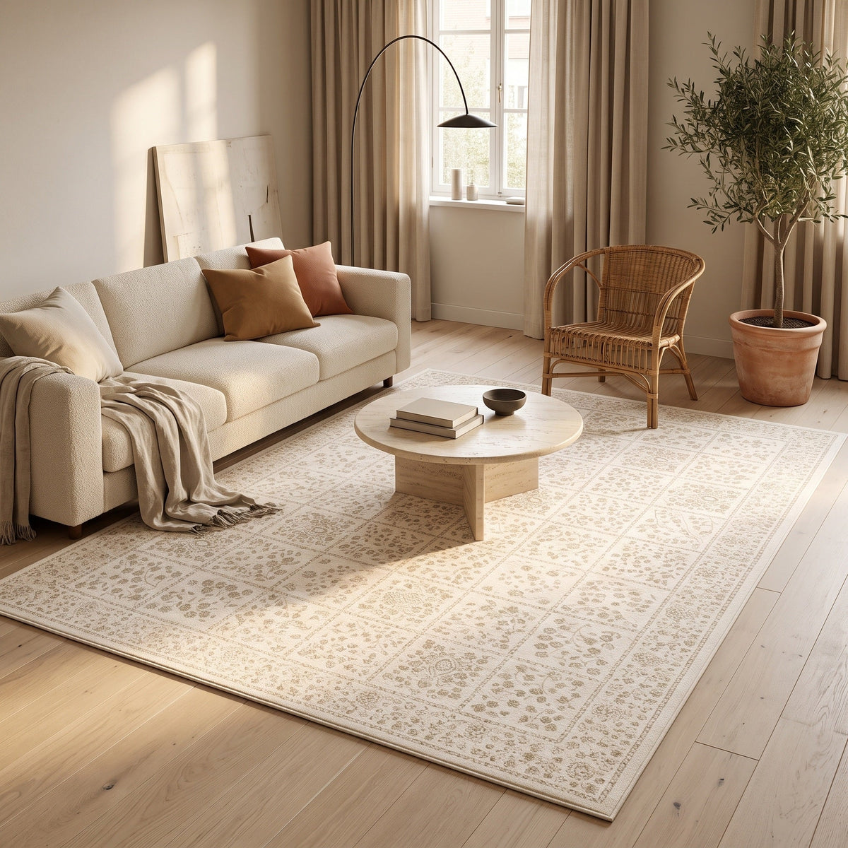 Tapis Salon Vintage Gilberte