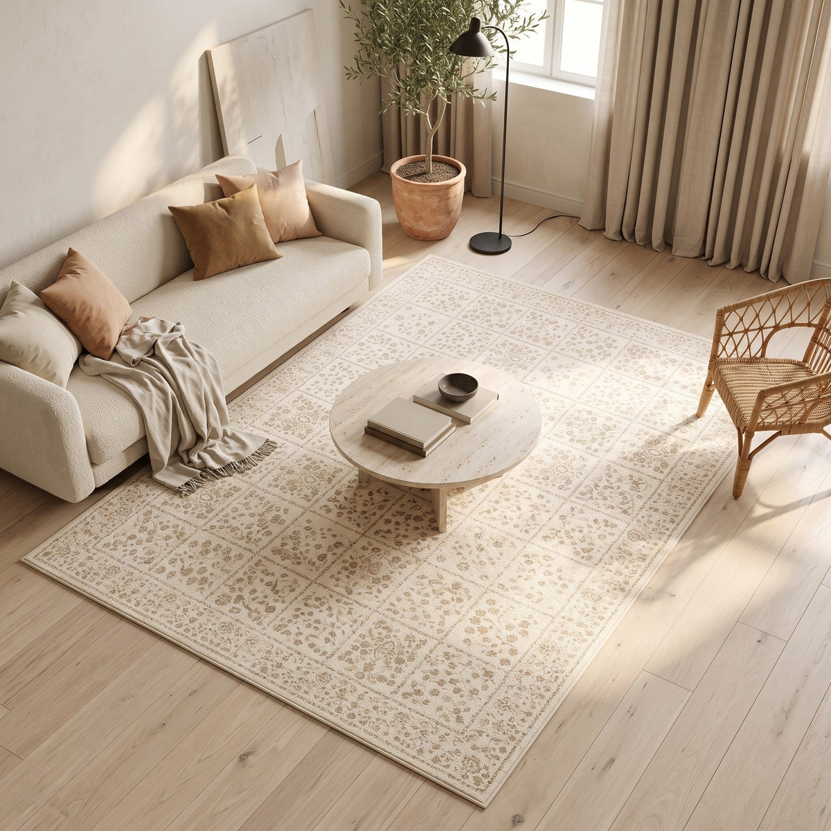 Tapis Salon Vintage Gilberte