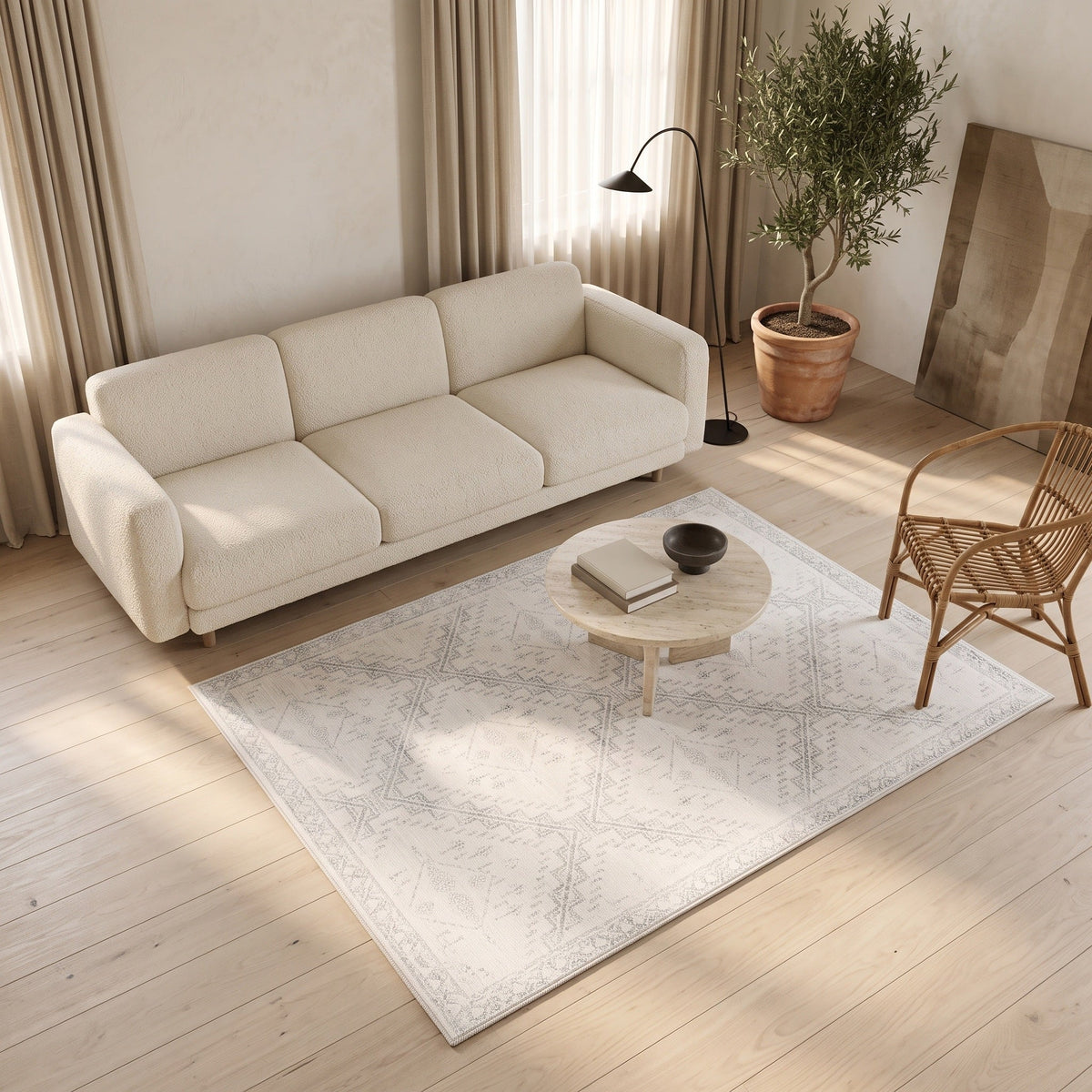 Tapis Salon Vintage Sébastienne